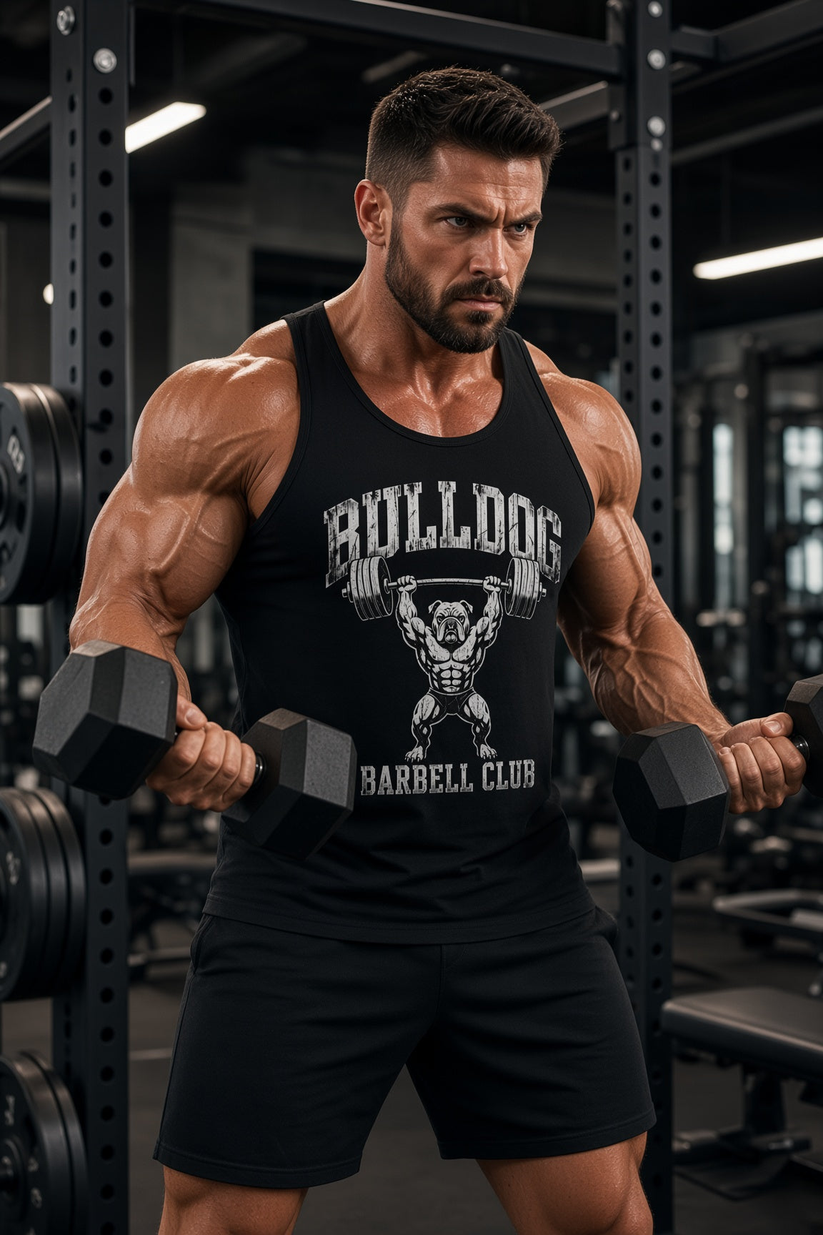 Bulldog Barbell Club - Black Tank | Boshino