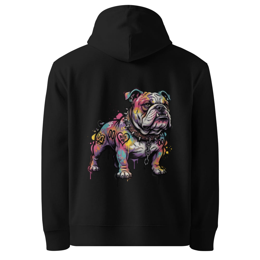 Tattooed Bulldog Print Hoodie – Classic Logo Hoodie | Boshino